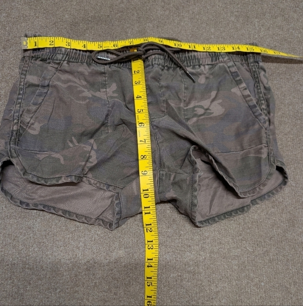 Level 99 Linen Blend Desert Camo Women's Shorts Small - Picture 7 of 8